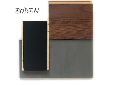 Verschiedene Bodenmaterialien auf weissem Hintergrund.