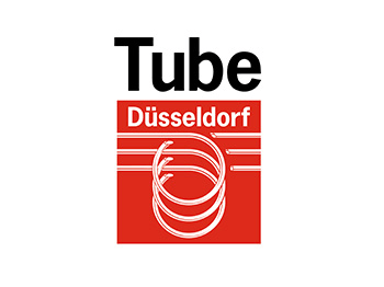 Tube Düsseldorf Logo mit rotem Design.