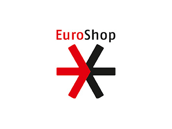 EuroShop-Logo mit rotem und schwarzem Sternsymbol.