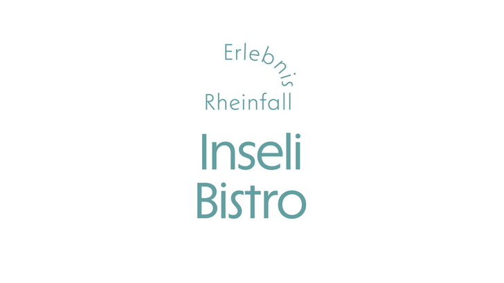 Logo mit Text Erlebnis Rheinfall Inseli Bistro.